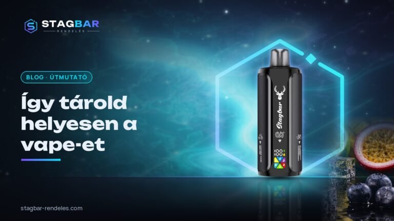 Hogyan tárold helyesen az eldobható vape-et?