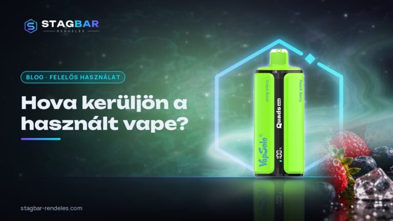 Mit csinálj a használt vape-pel?